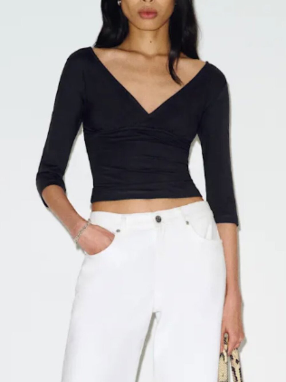 Reformation Aylani Knit Top Black - Size XS